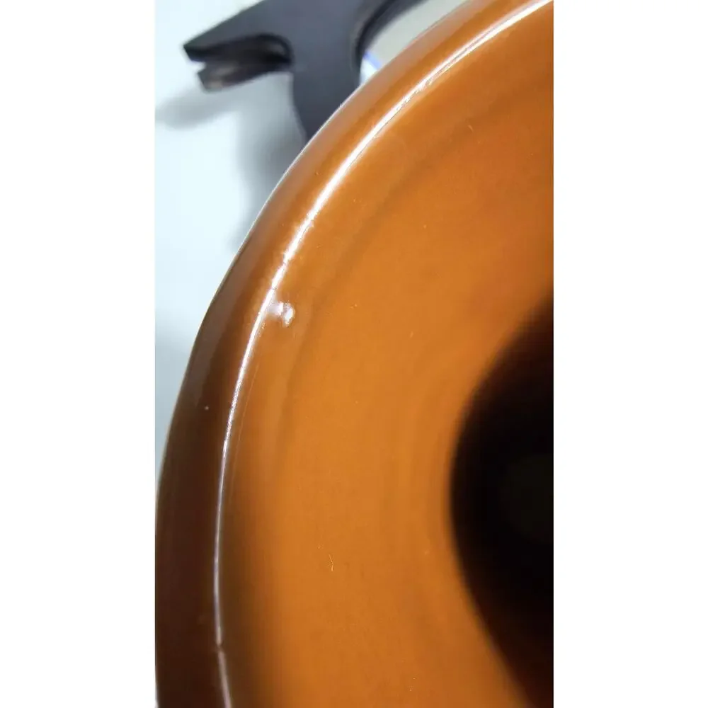 Nesbitt's Hot Chocolate mug in a glossy, rich chocolate-brown glaze 40s Vintage